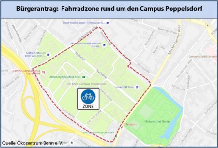 Zur Anregung einer Fahrradzone rund um den Uni-Campus Poppelsdorf (Teil 3)