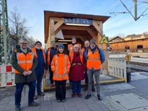 Baustellenführung des VCD in Beuel Foto: Eva Verena Müller, DBInfraGO AG