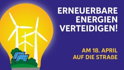 Gemeinsam für die Energiewende: Demo am 18. April 2026